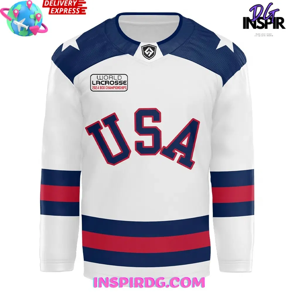 -2024 United States Women’s Box White Hockey Jersey