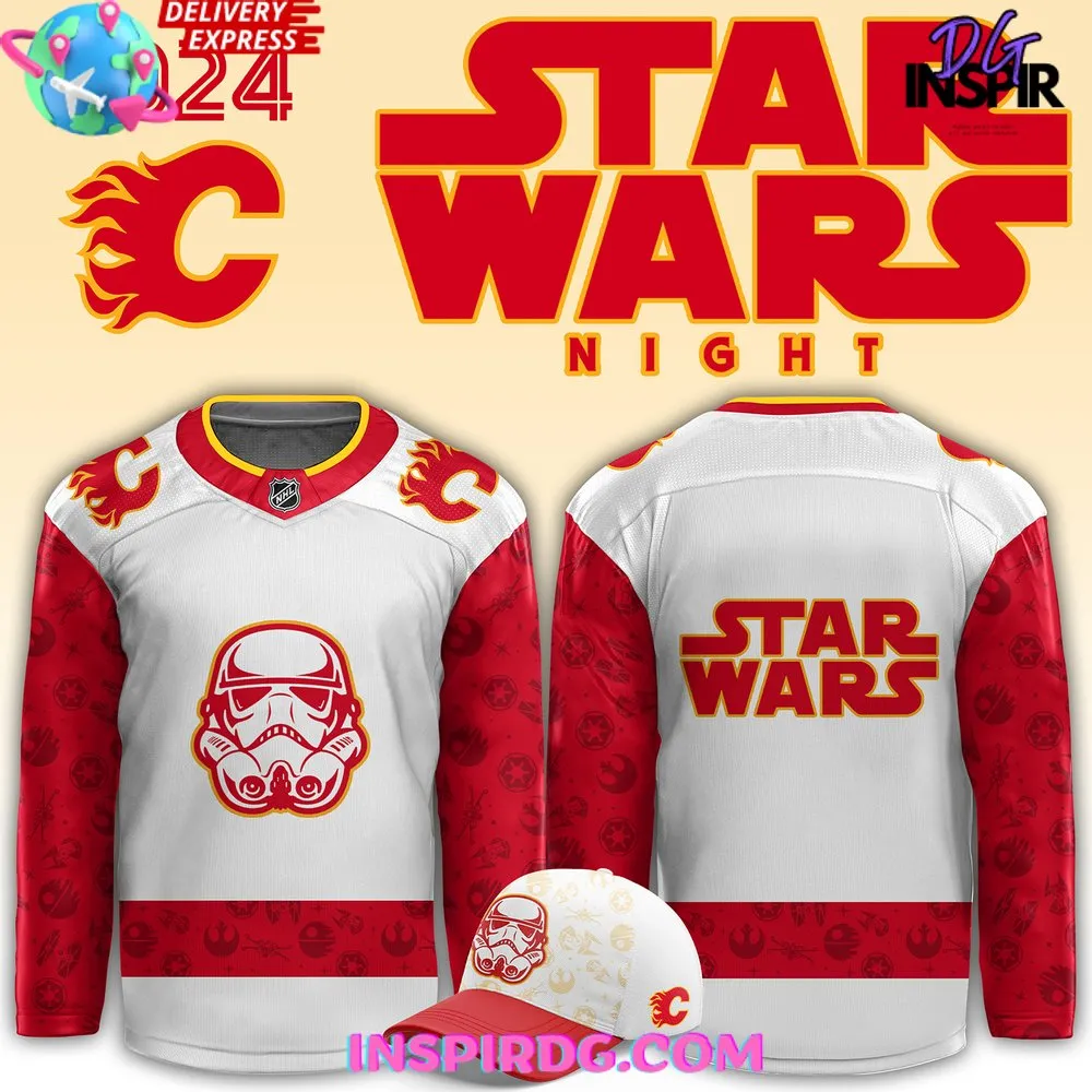 -Calgary Flames x Star Wars Night Hockey Jersey