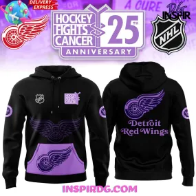 -Detroit Red Wings x Hockey Fights Cancer 2024 Hoodie