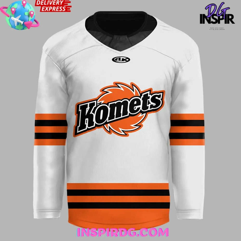 -Fort Wayne Komets New 2024 White Hockey Jersey