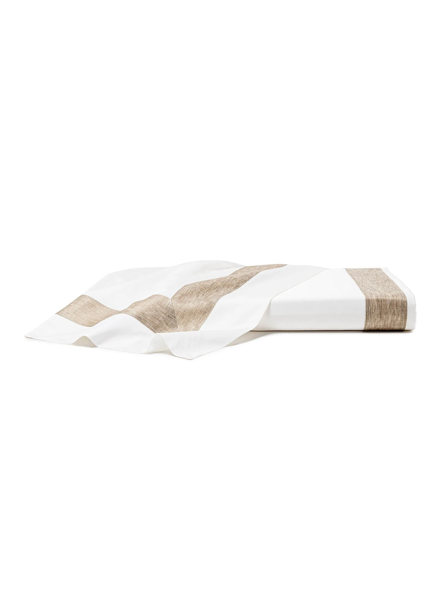 -----------FRETTE  ---- ------------ ----Breeze Border King Size Duvet Cover — Beige --