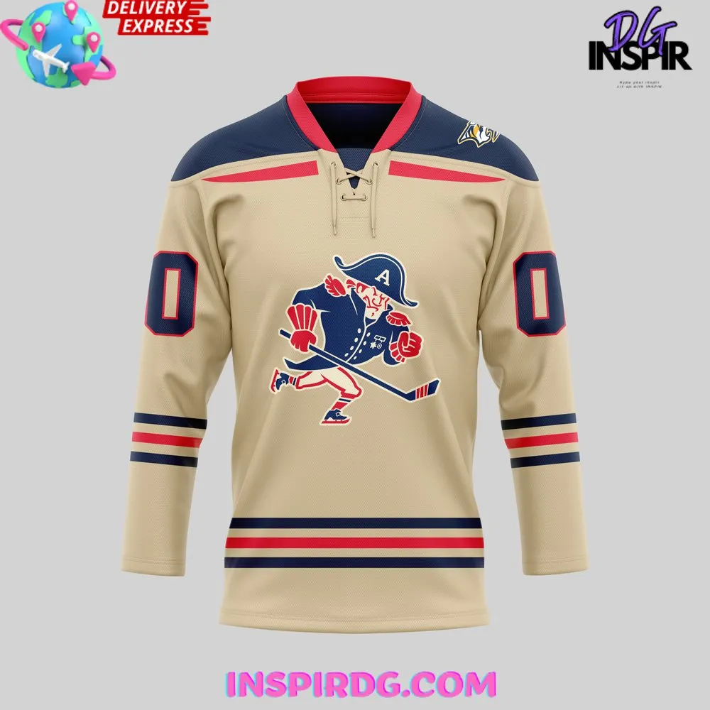 -Milwaukee Admirals New 2024 Beige Alternate Hockey Jersey
