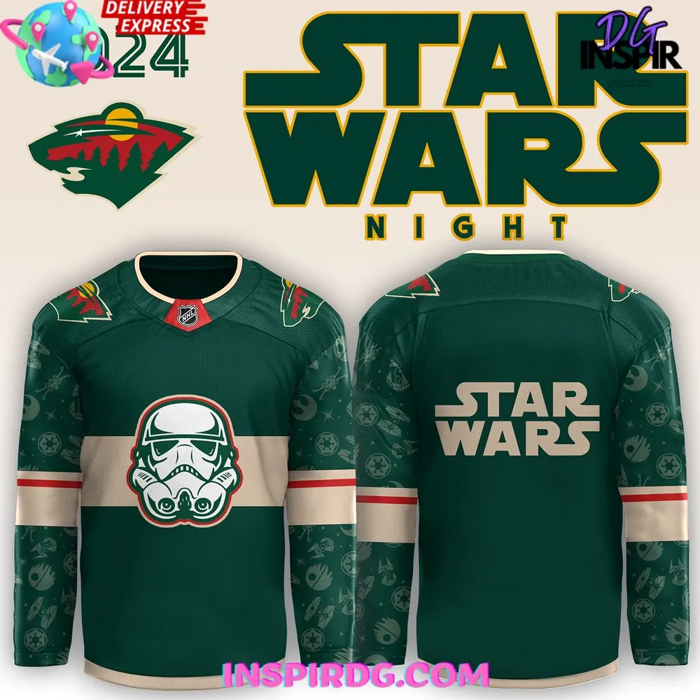 -Minnesota Wild x Star Wars Night 2024 Hockey Jersey