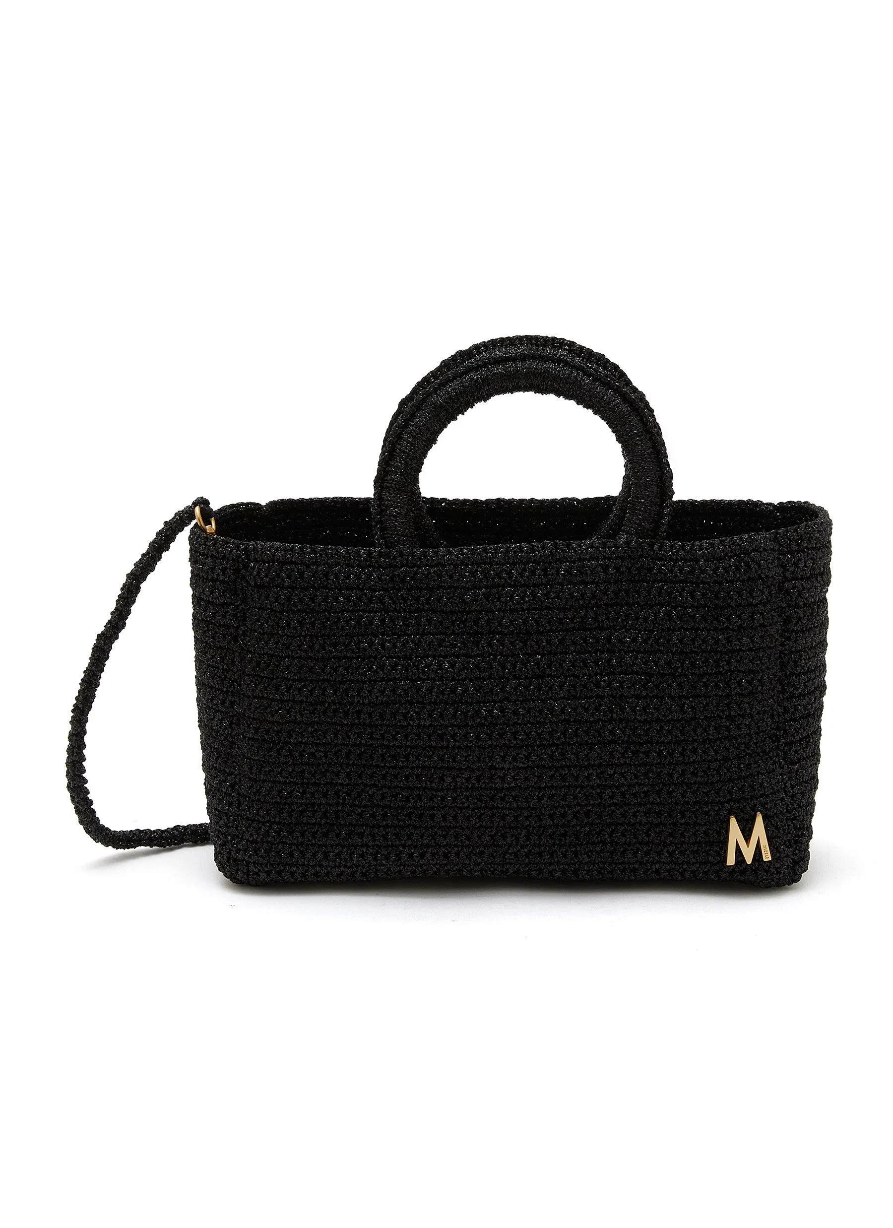 -----------MIZELE ---- ------------ ----Small Muze Crocheted Lurex Tote Bag --