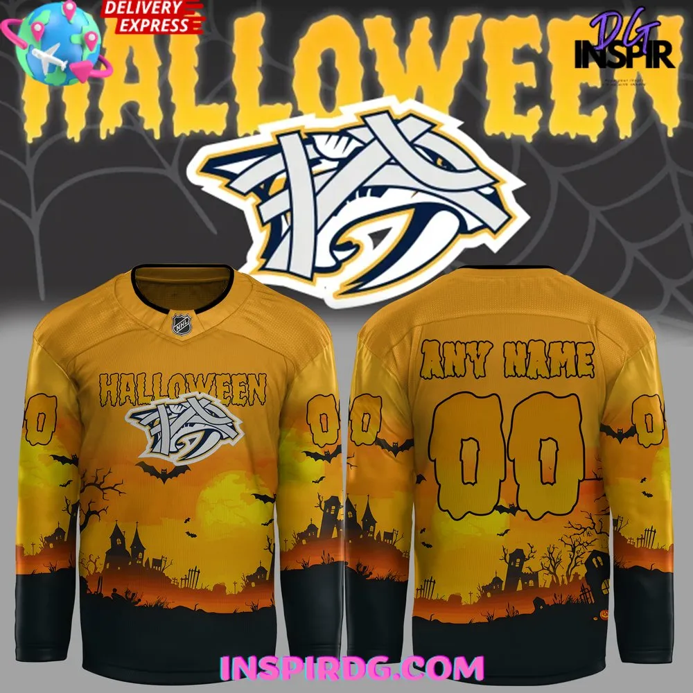 -Nashville Predators Halloween 2024 Special Edition Hockey Jersey
