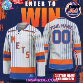 -New York Mets Enter To Win Special Hockey Jersey