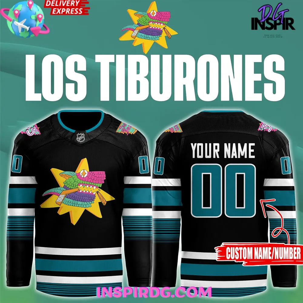-San Jose Sharks Los Tiburones 2024 Hockey Jersey