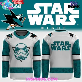 -San Jose Sharks x Star Wars Night 2024 Hockey Jersey