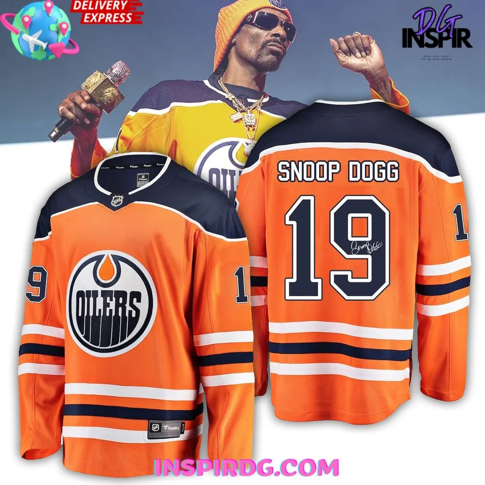 -Snoop Dogg x Edmonton Oilers 2024 Hockey Jersey