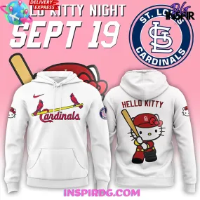-St. Louis Cardinals x Hello Kitty Night 2024 White Hoodie