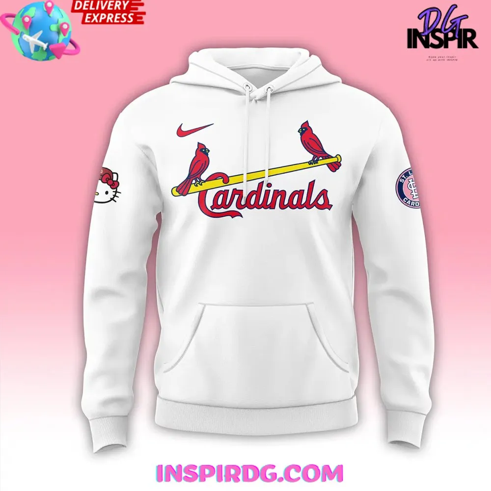-St. Louis Cardinals x Hello Kitty Night 2024 White Hoodie
