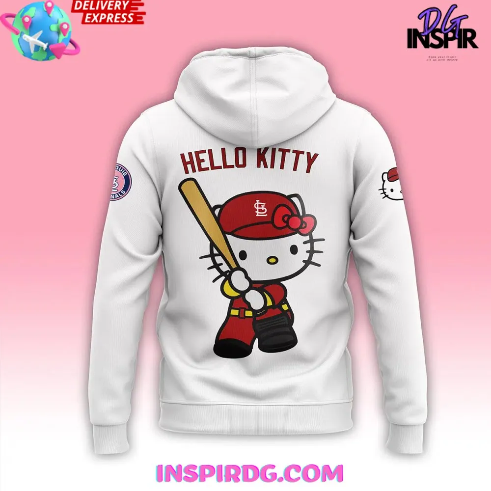 -St. Louis Cardinals x Hello Kitty Night 2024 White Hoodie