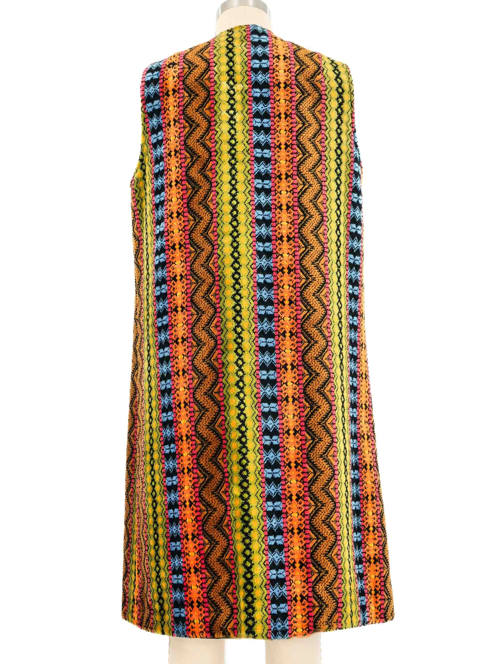 1970s Tapestry Maxi Vest