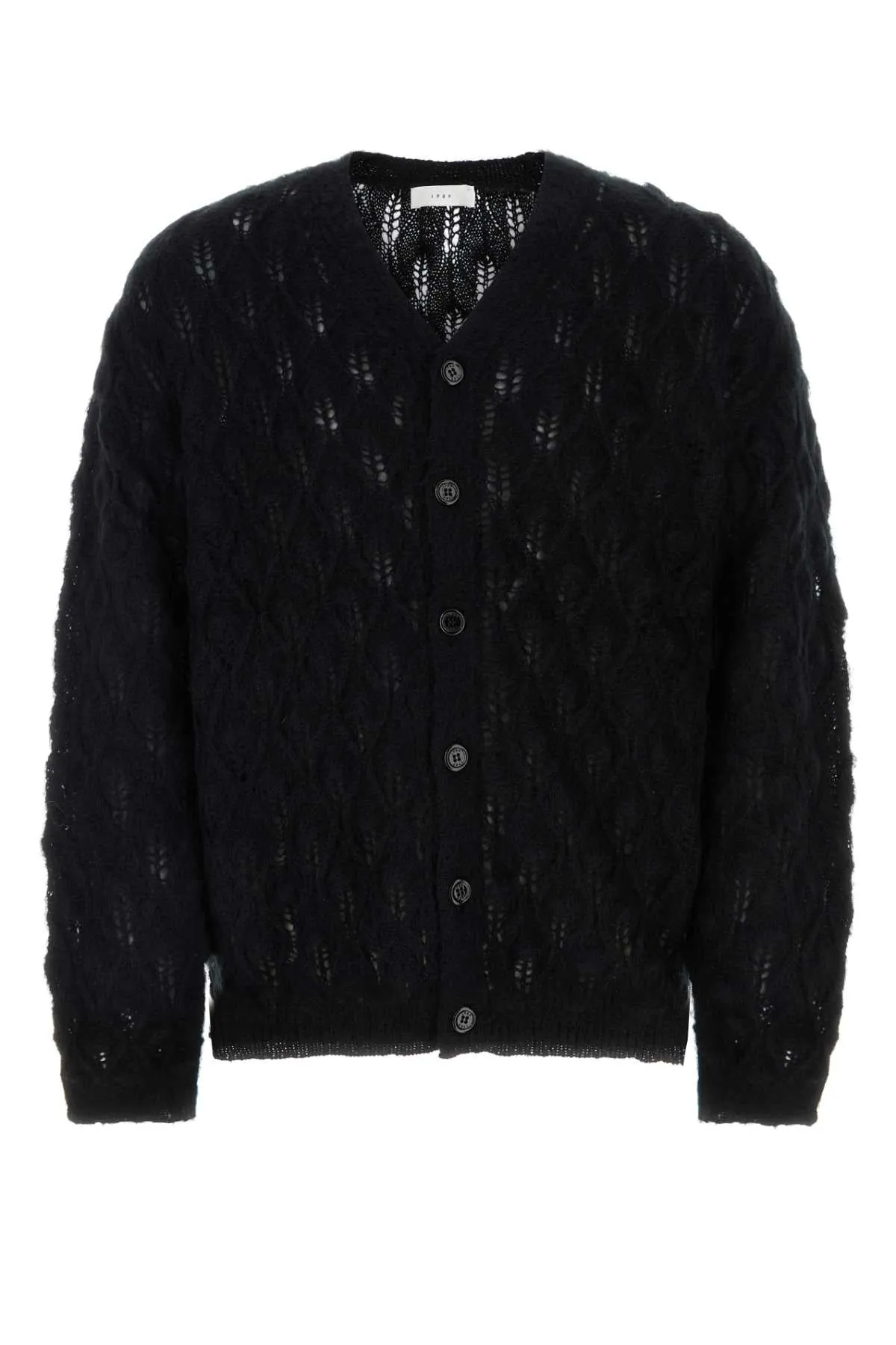 1989 Studio Black Mohair Blend Cardigan