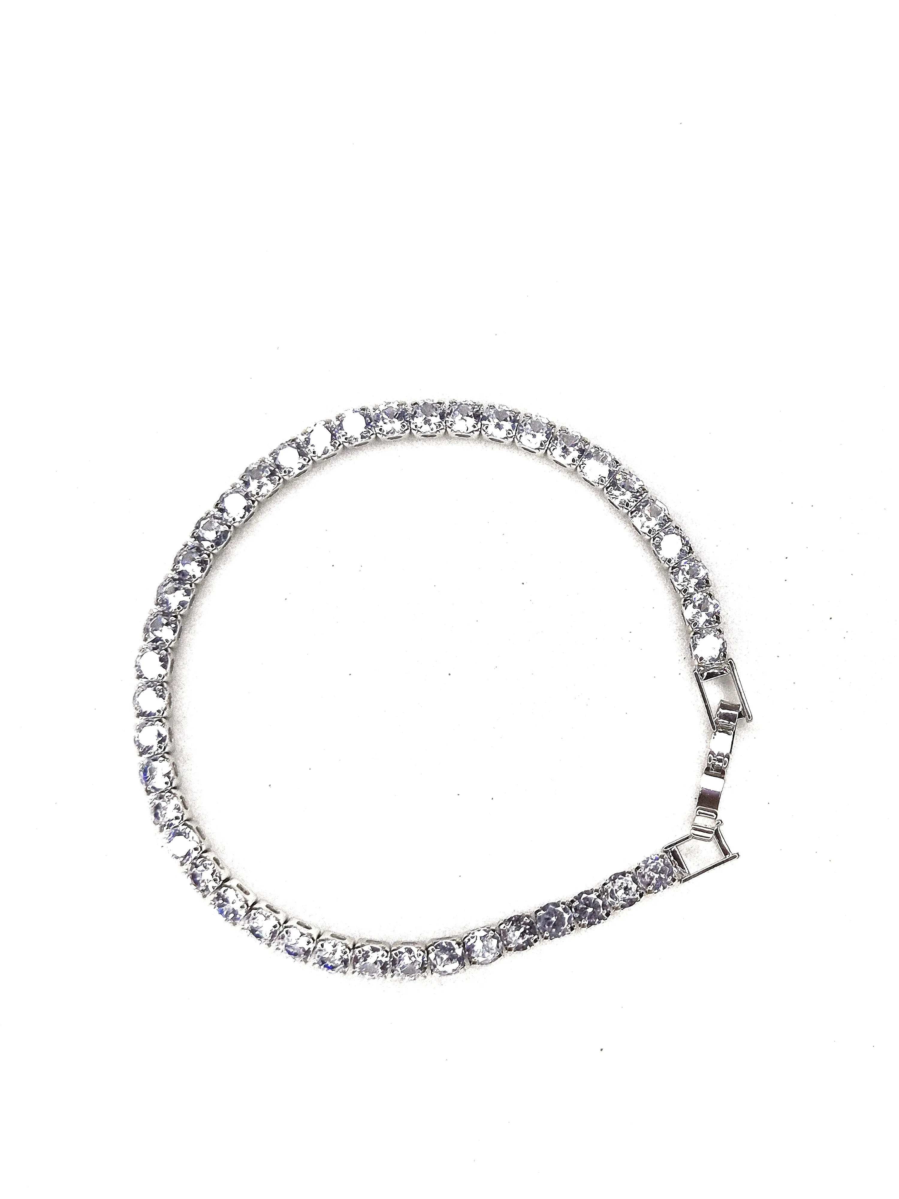 3mm Tennis Bracelet 14k white gold By Freshice