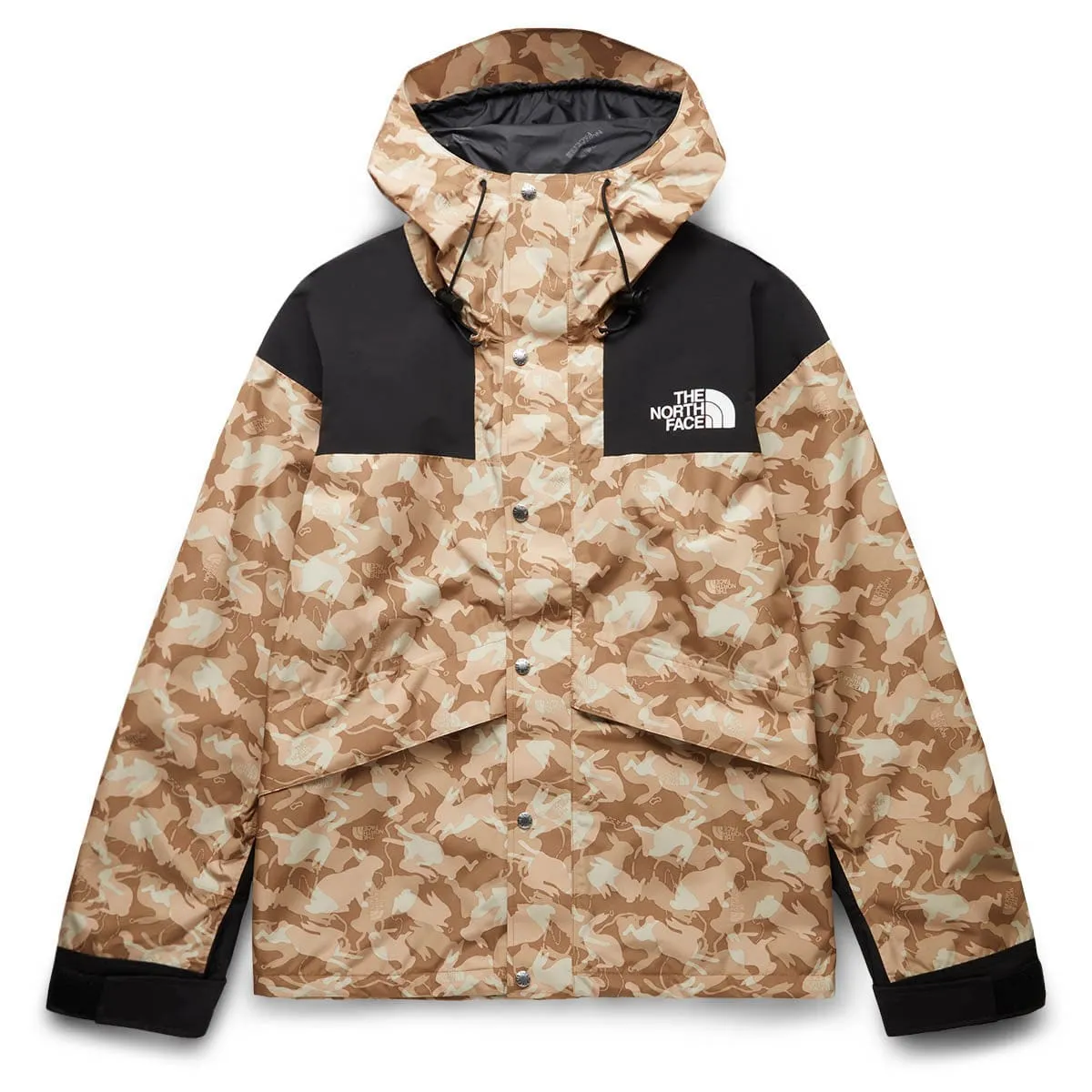 86 RETRO MOUNTAIN JACKET UTILITY BROWN YEAR OF THE RABBIT PRINT | Bodega