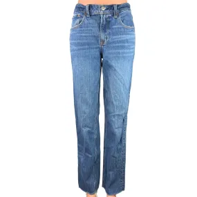 Abercrombie & Fitch Blue Medium Wash 90s Straight Mid Rise Denim Jeans Size 4