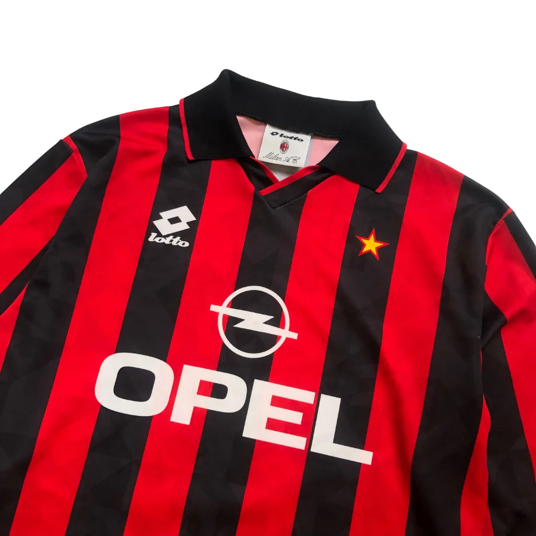 AC Milan 1995 Original Lotto Home Football Shirt Large