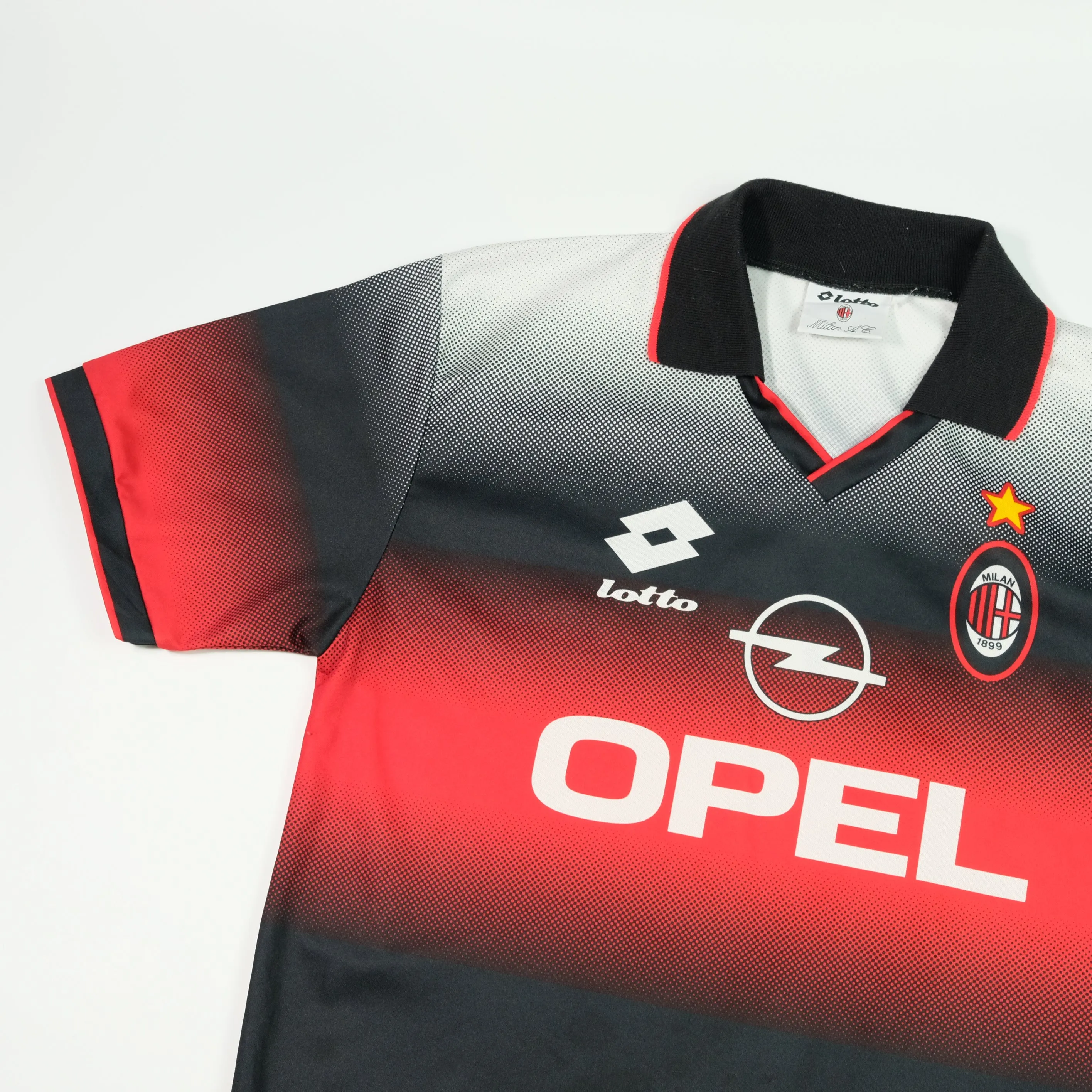 AC Milan Italy 1995/1996 Original Lotto Training Football Shirt Large