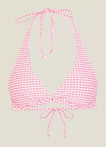 Accessorize Seersucker Triangle Bikini Top | Grattan