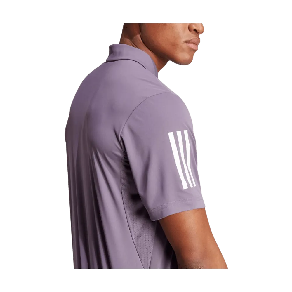Adidas Club 3 Stripe Tennis Polo Shirt