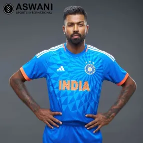 adidas India Match Jersey, Mens T20 Player Edition Cricket Shirt 2023