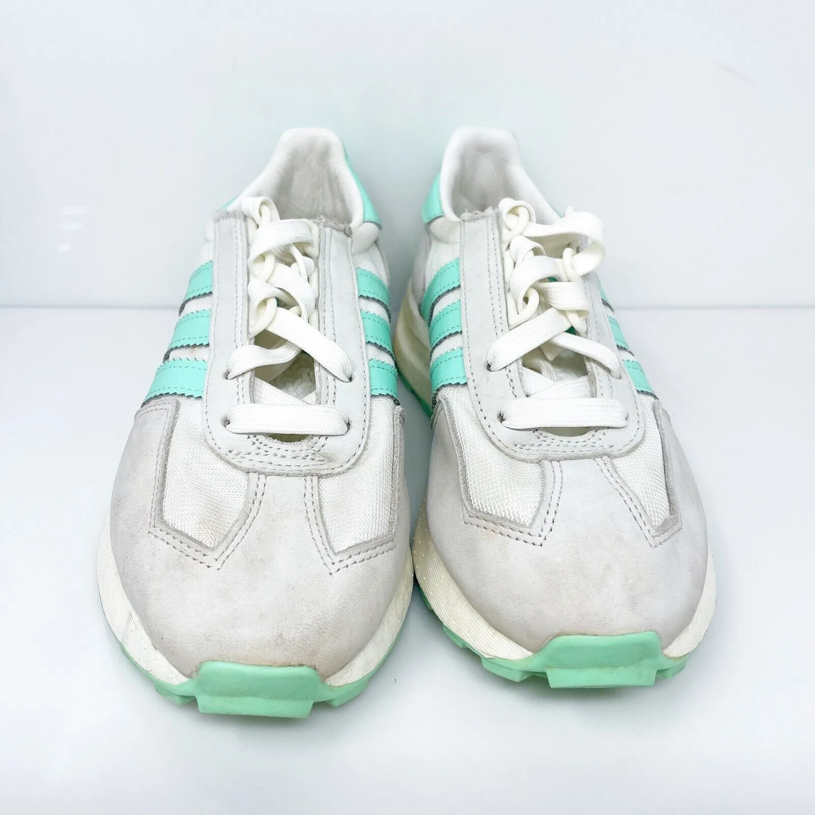 Adidas Womens Retropy E5 HQ4385 Gray Running Shoes Sneakers Size 6