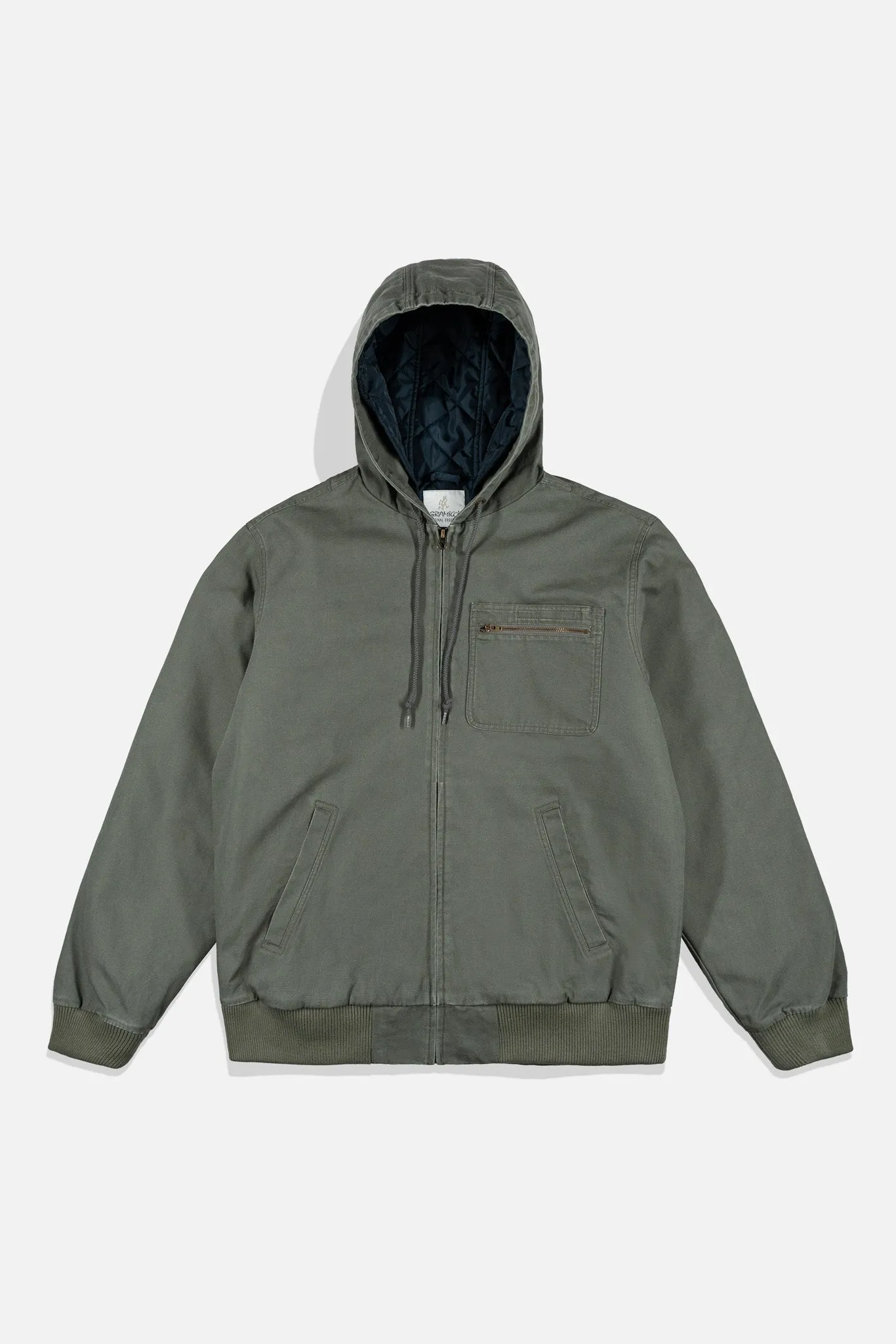 Adsum + Gramicci Canvas Work Jacket - Olive