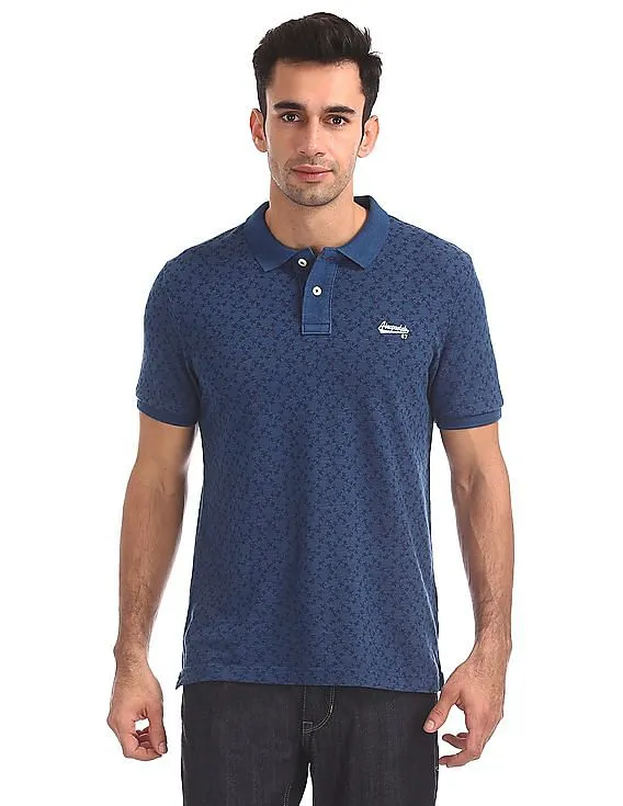 Aeropostale Regular Fit Printed Polo Shirt