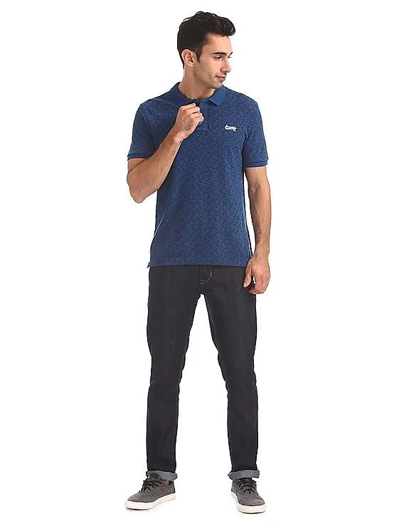 Aeropostale Regular Fit Printed Polo Shirt