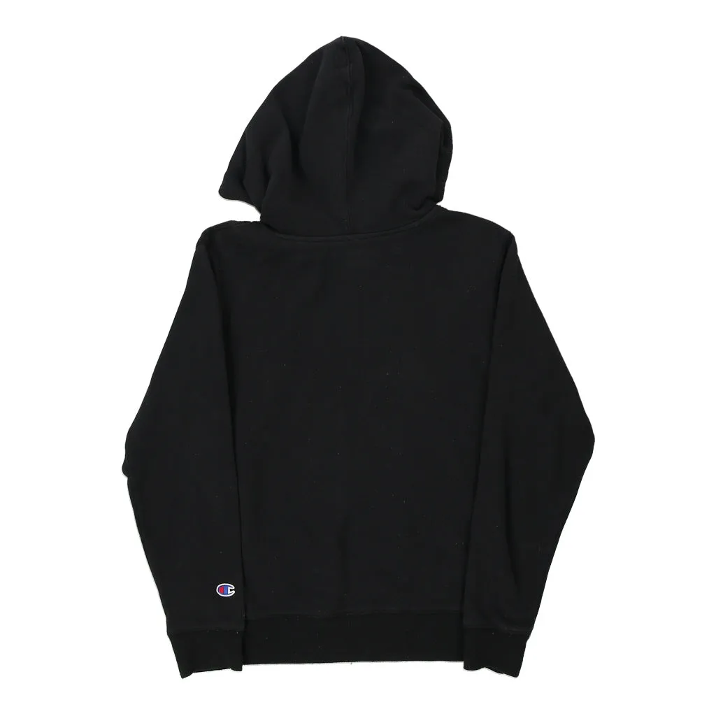 Age 12-14 Champion Hoodie - Medium Black Cotton Blend