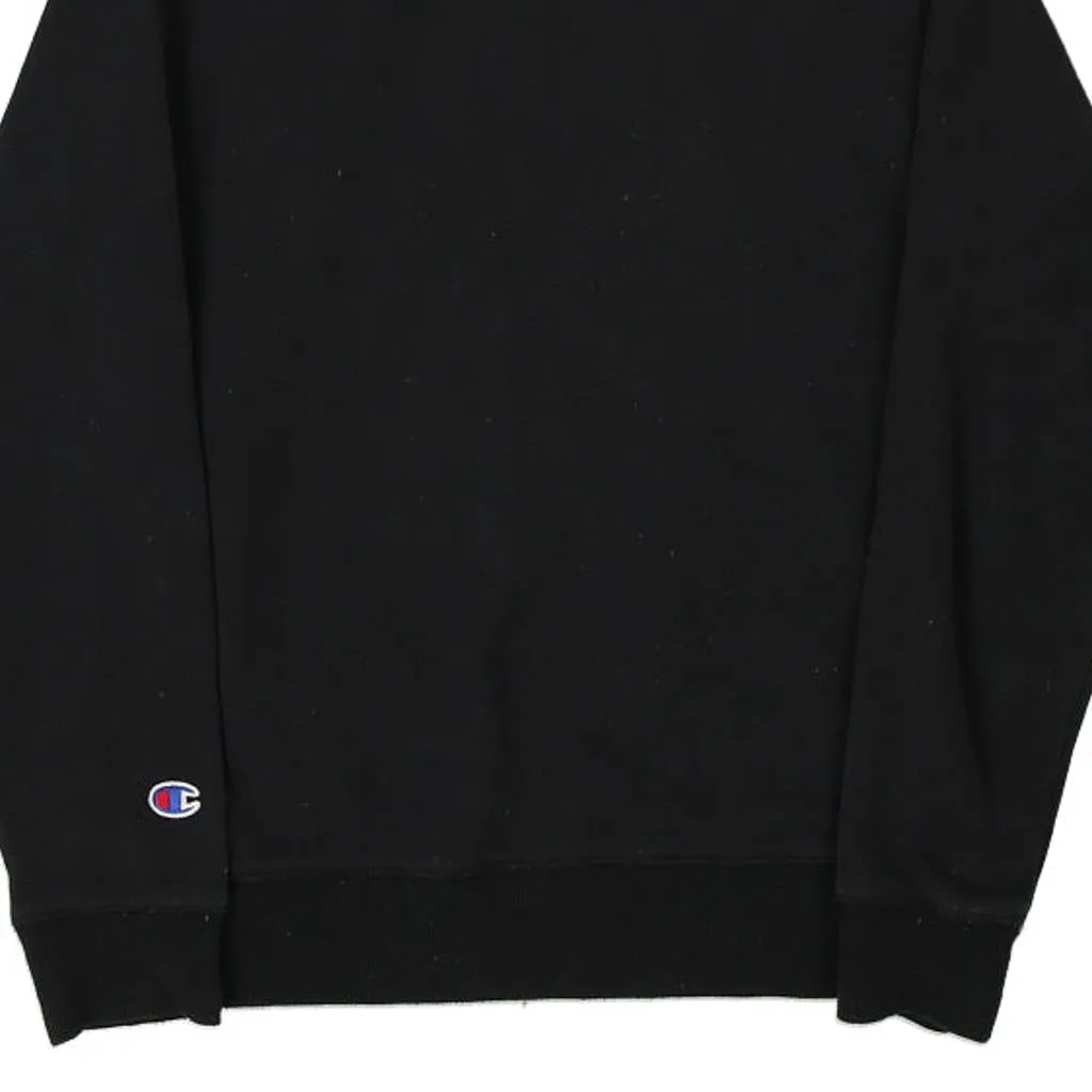 Age 12-14 Champion Hoodie - Medium Black Cotton Blend