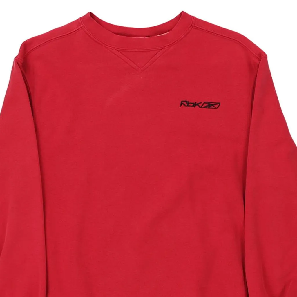 Age 12 Reebok Hoodie - Medium Red Cotton Blend