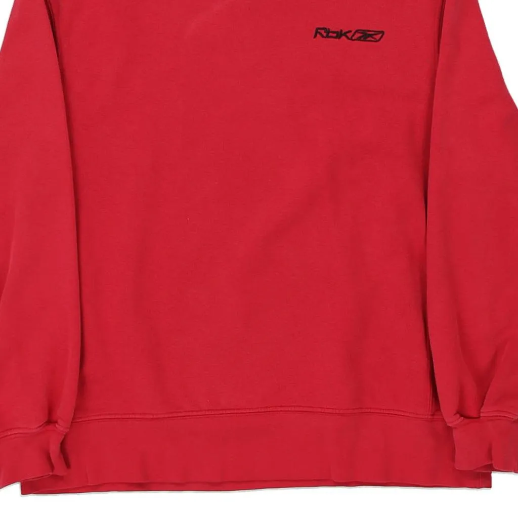 Age 12 Reebok Hoodie - Medium Red Cotton Blend