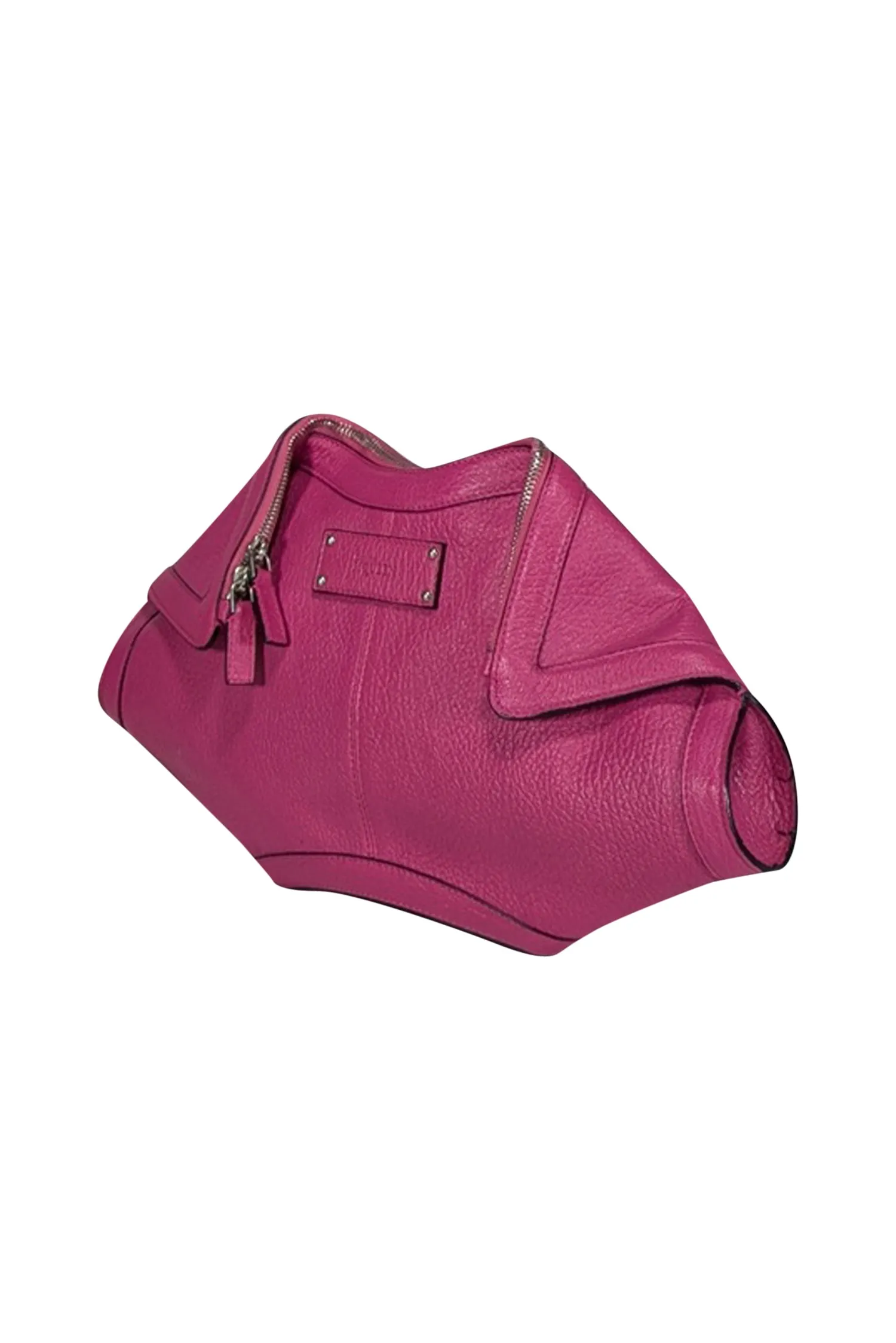 Alexander McQueen - Pink Leather Manta Clutch Bag