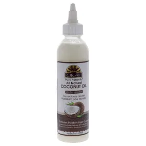 All Natural Coconut Oil For Hair And Skin by Okay for Unisex - 6 oz Oil