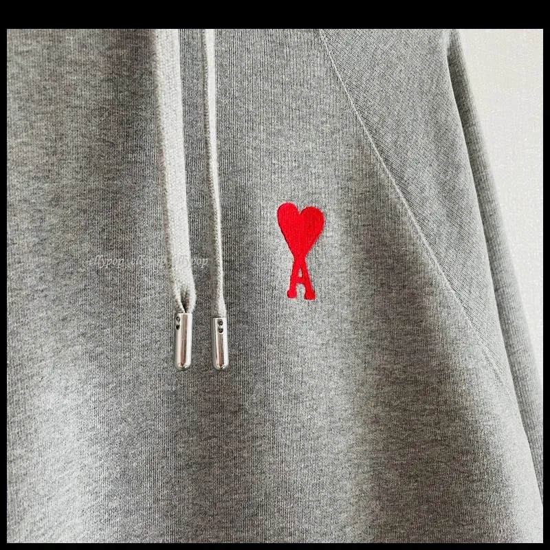 AMI PARIS  |Unisex Street Style Logo Hoodies & Sweatshirts