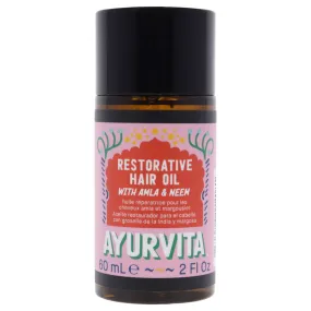 Amla and Neem Restorative Hair Oil by AyurVita for Unisex - 2 oz Oil