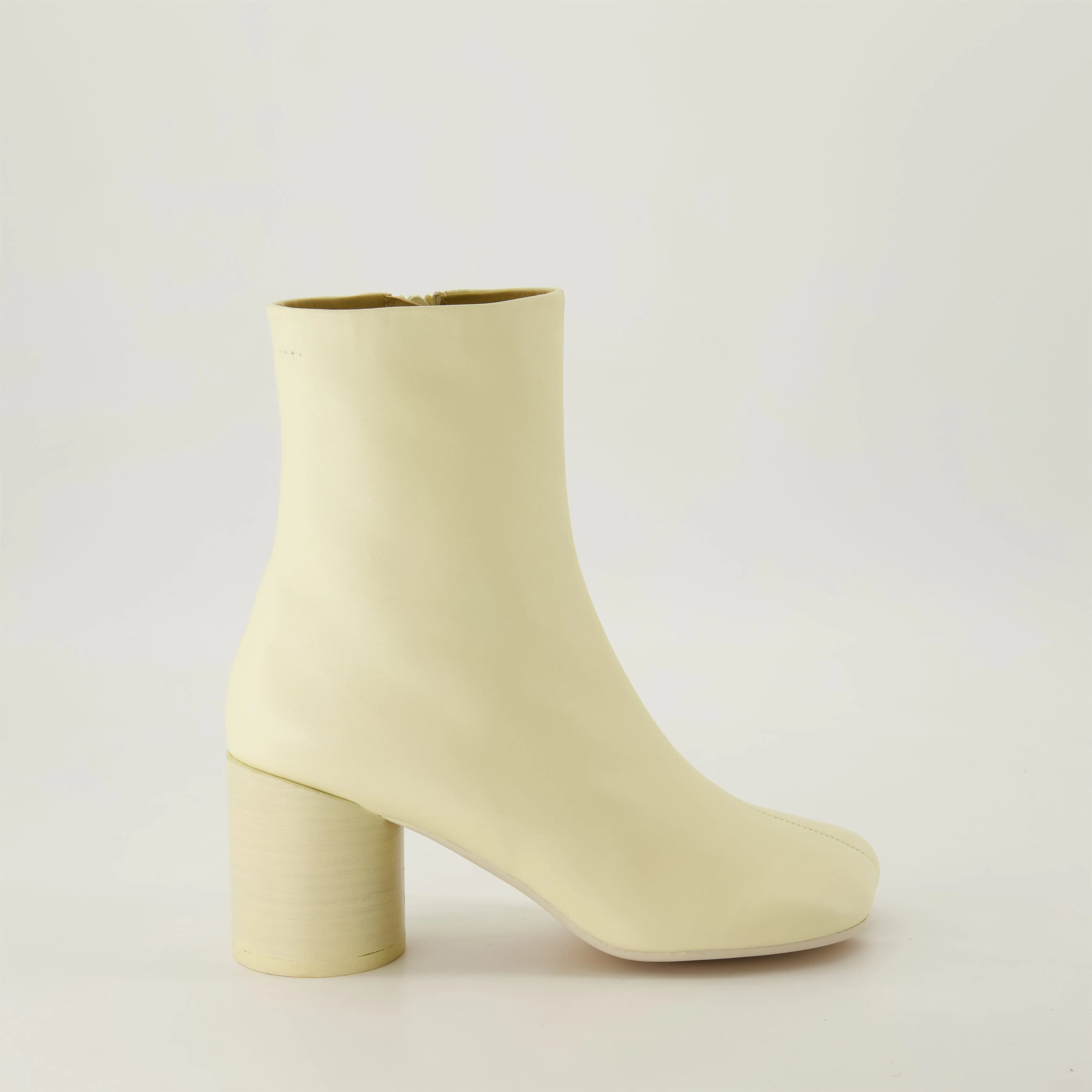 Anatomic Beige Leather Ankle Boots