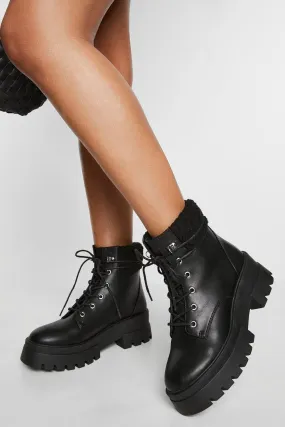 Ankle Tie Combat Boots