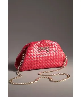 Anthropologie The Frankie Mini Clutch: Woven Bow Edition