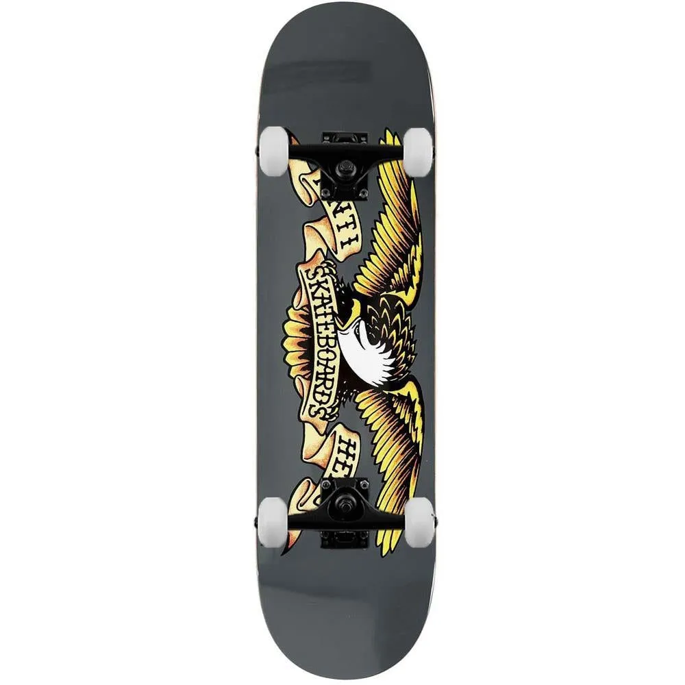 Anti Hero Classic Eagle Larger Complete Skateboard Grey 8.25
