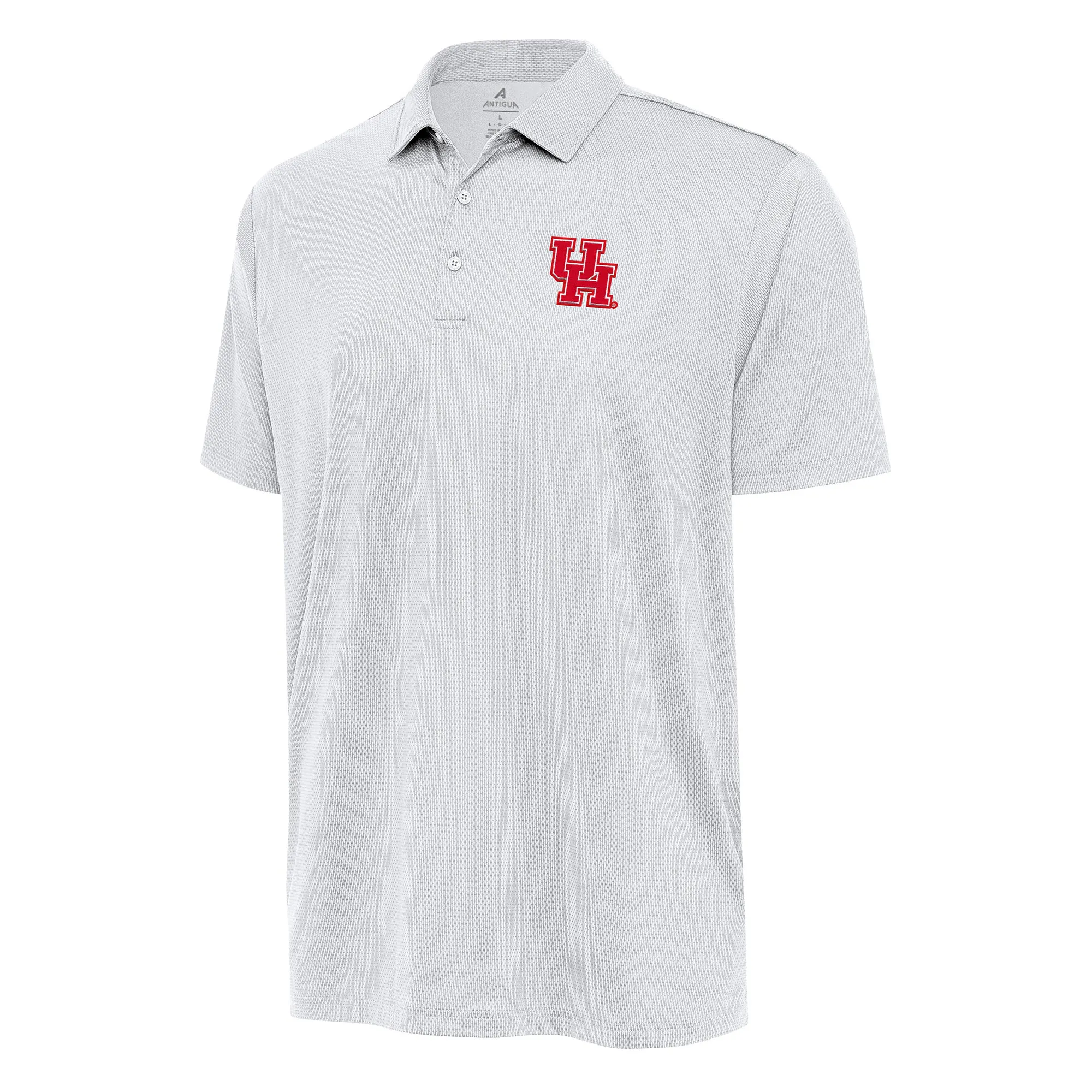 Antigua Houston Cougars White Ellipse Polo