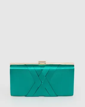 Aqua Melanie Clutch Bag