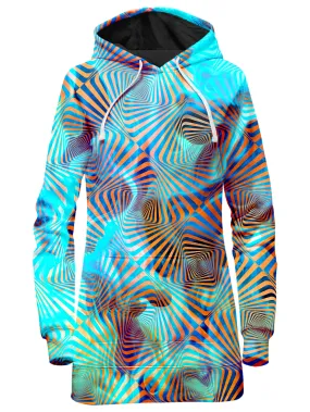Aqua Plasma Hoodie Dress