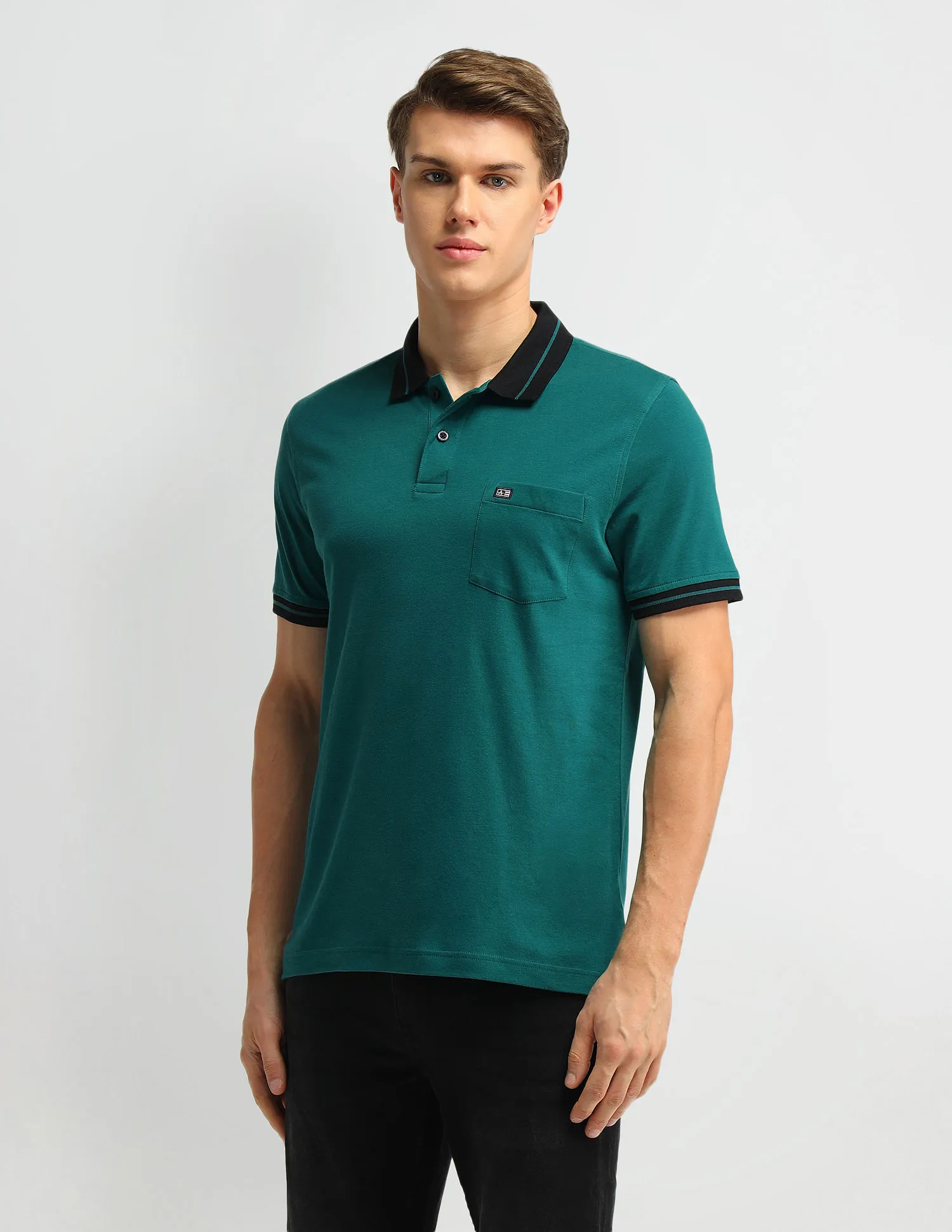 Arrow Sport Solid Cotton Polo Shirt