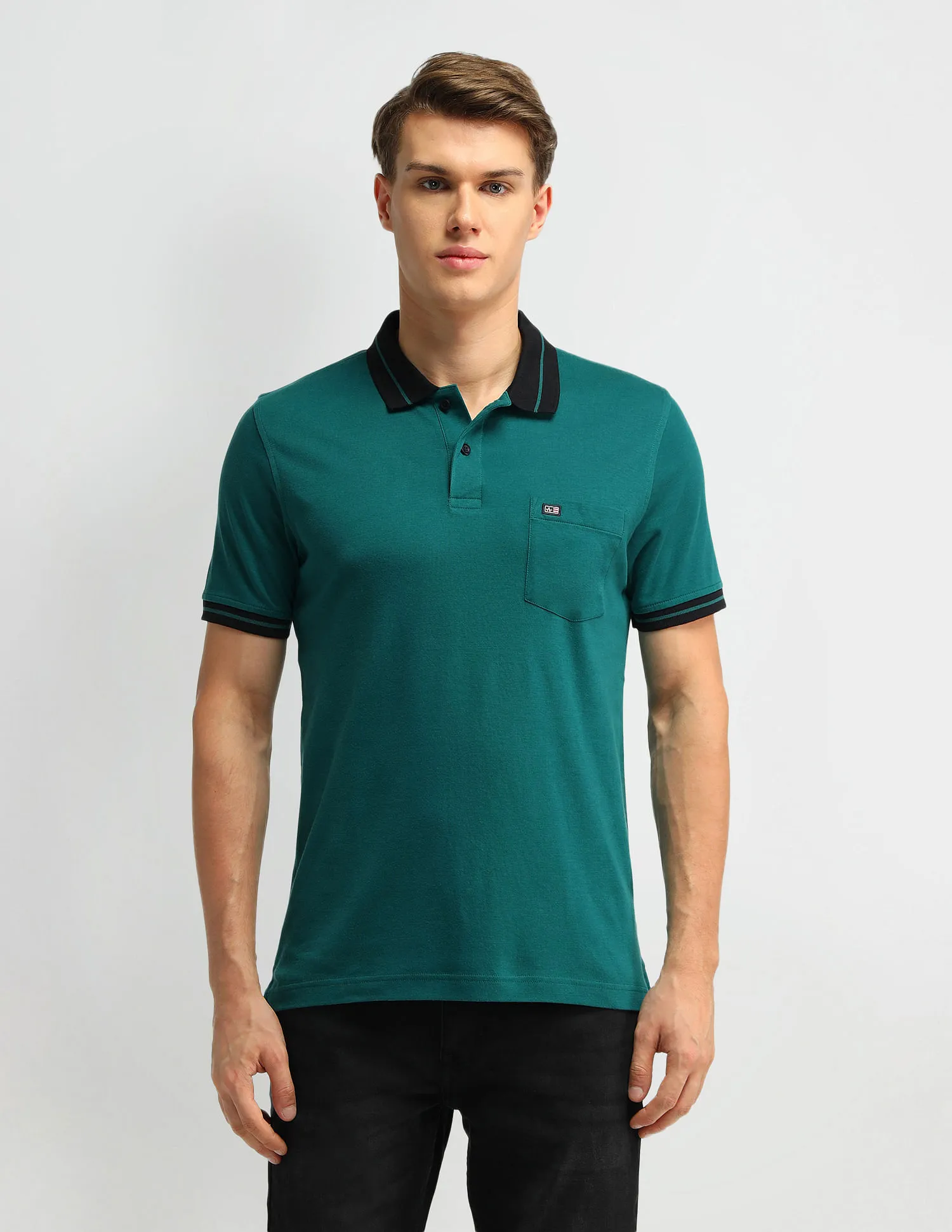 Arrow Sport Solid Cotton Polo Shirt