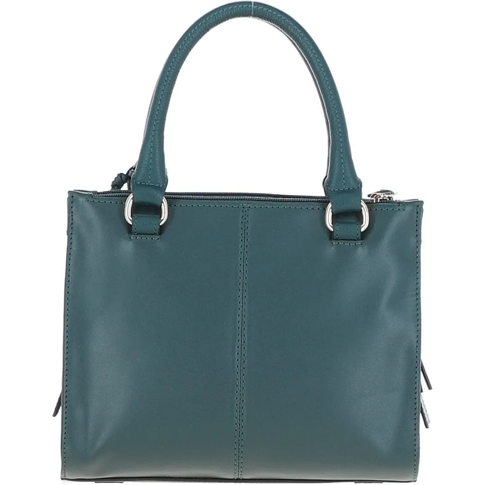 Ashwood Three Section Leather Tote Shoulder Bag Green: Z-73