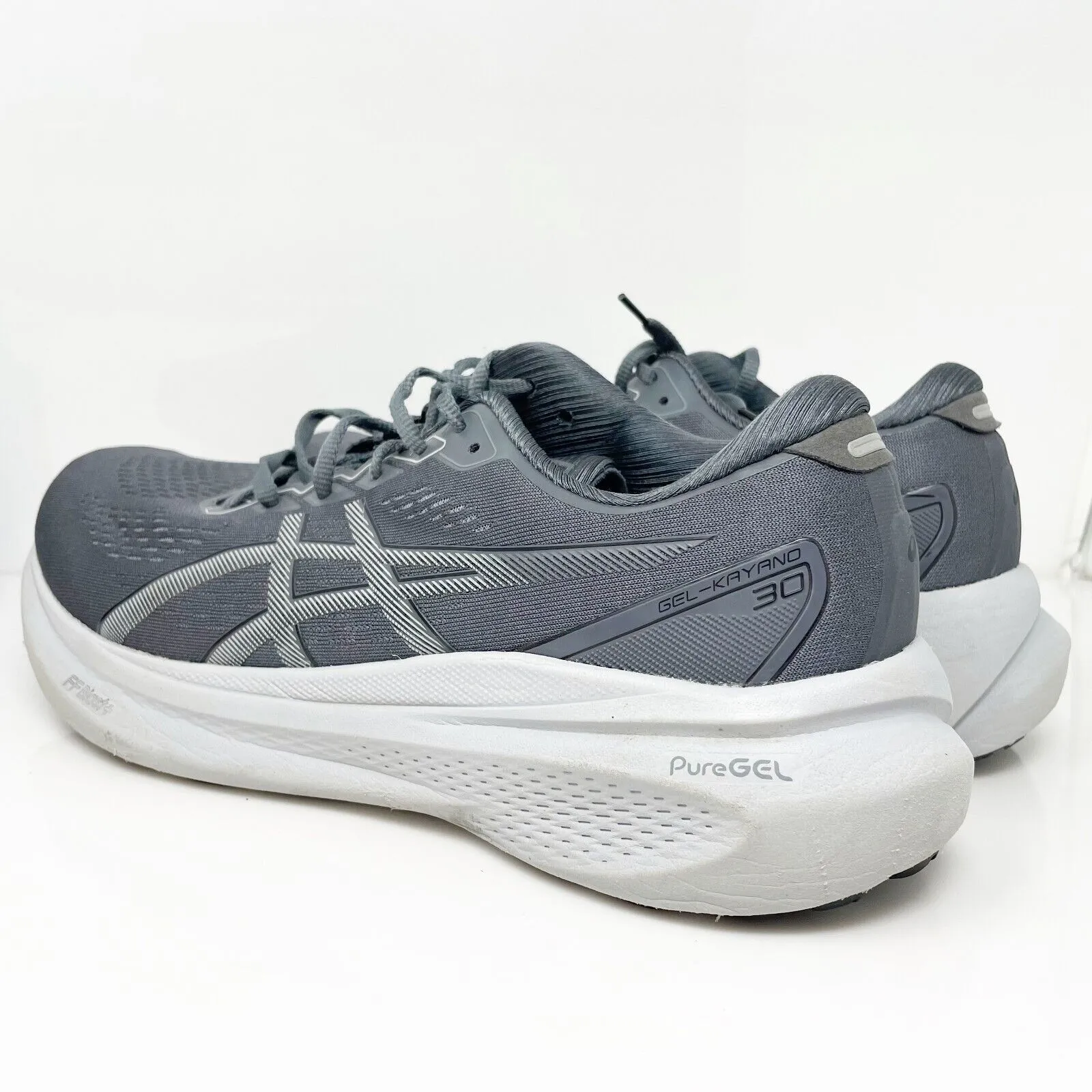 Asics Mens Gel Kayano 30 1011B548 Gray Running Shoes Sneakers Size 12