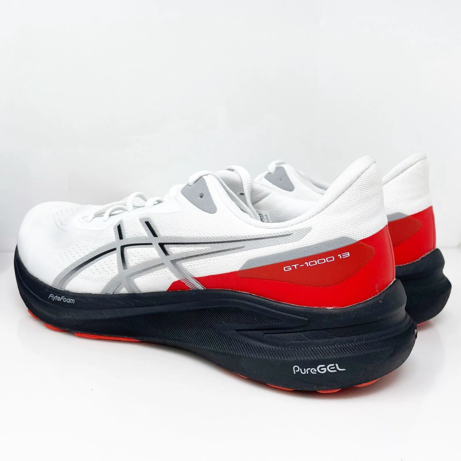 Asics Mens GT 1000 13 1011B858 White Running Shoes Sneakers Size 12